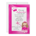 Pretty Princess Birthday Party Invitation invitation