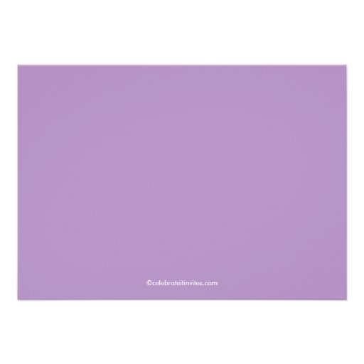 Pretty Princess Birthday Party Invitation Purple