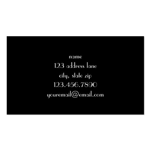 Pretty & Professional Business Card Template (back side)