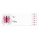Pretty Purple And Pink Butterfly Gift Tags