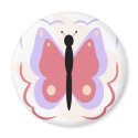 Pretty Purple And Pink Butterfly Magnet