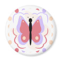 Pretty Purple And Pink Butterfly Magnet