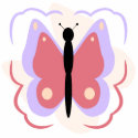 Pretty Purple And Pink Butterfly Ornament