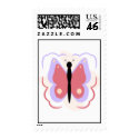 Pretty Purple And Pink Butterfly Postage Stamp