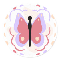 Pretty Purple And Pink Butterfly Sticker by bugspot Pretty Purple And Pink Butterfly Sticker