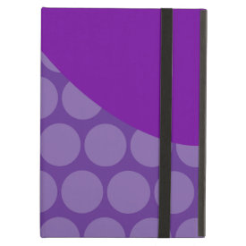 Pretty Purple Big Polka Dots Wave Pattern Gifts iPad Cases