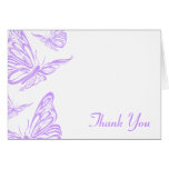 Pretty Purple Butterfly Thank You Card