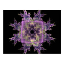 Pretty Purple Flowers Postcard