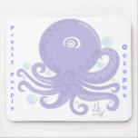 Pretty Purple Octopus Mousepad