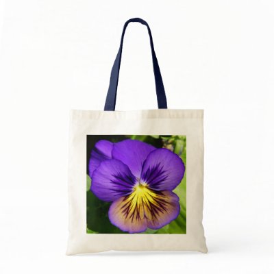 Pretty Purple Pansy Tote Bag by dlgray