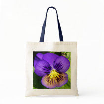 Pretty Purple Pansy Tote Bag