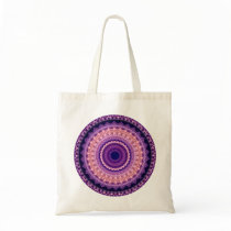 Pretty Purple Paradise Kaleidoscope tote bag bags