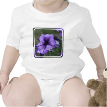 Pretty Purple Petunia Baby Bodysuit