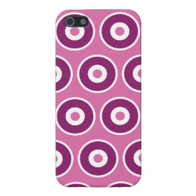 Pretty Purple Pink Circles Polka Dots Patterns iPhone 5 Cover