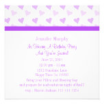 Pretty Purple Sweetheart Invitations