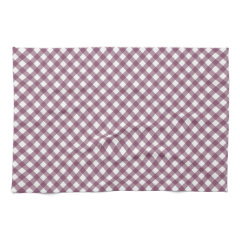 Pretty Purple White Plaid Pattern Gifts for Her Kitchen Towel