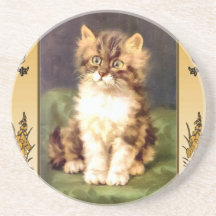 Pretty pussy drink coaster
