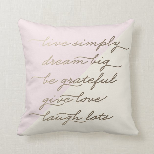 Pretty Quote Polyester Throw Pillow 16" x 16"-0