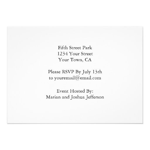 Pretty Rainbow Stripe Birthday Party Invitations