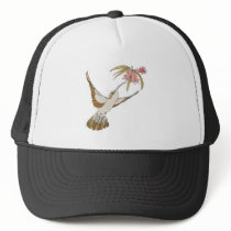 pretty realistic hummingbird trucker hats