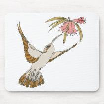 pretty realistic hummingbird mouse pads