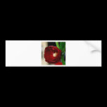 Pretty red flower bumper stickers