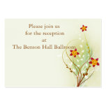 pretty red flowers on soft green business card
