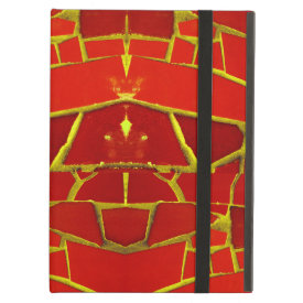 Pretty Red Mosaic Tiles Girly Pattern iPad Folio Case