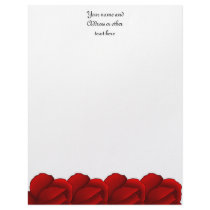 Pretty red roses personalized