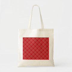 Pretty Red White Stripes Plaid Pattern Gifts Tote Bags