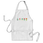Pretty Retro folk flowers aprons