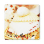 Pretty Seashells Save the Date Magnet