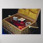 Pretty Sewing basket Posters