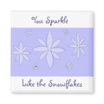 Pretty Snowflakes Magnets