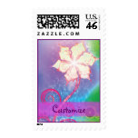 Pretty Sparkling Fantasy Flower Postage Stamps