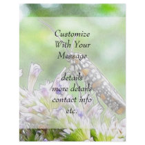 Pretty Spotted Ermine Moth on Agastache Flyer Design