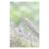 Pretty Spotted Ermine Moth on Agastache Stationery Design