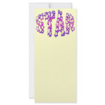 Pretty *STAR* Logo Stars Design Custom Rack Card