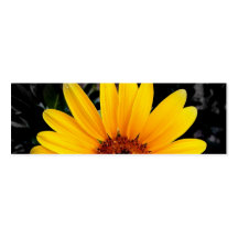 Pretty Sunflower Bookmark Business Card