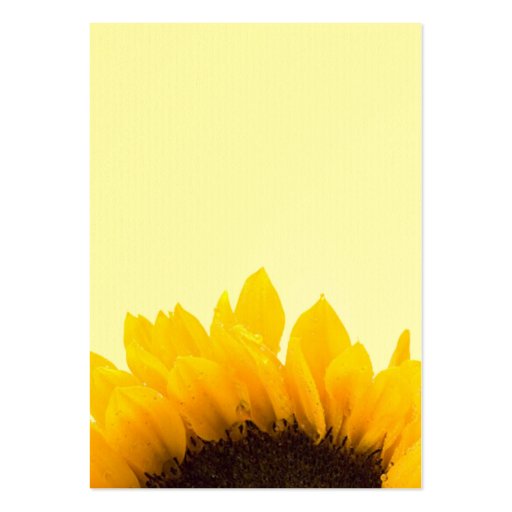 Pretty Sunflower Business Cards (back side)