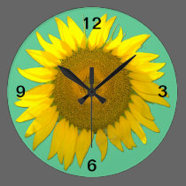 Pretty Sunflower Clock wall clocks
