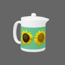 Pretty Sunflower Teapot teapots