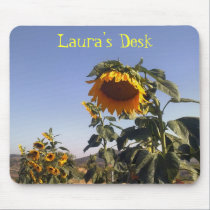 Pretty Sunflowers Customizable Charity mousepads