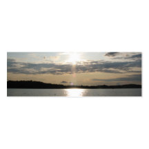 Pretty Sunset Bookmark Business Card Templates