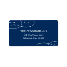 Pretty Swirls Address Labels