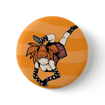 Pretty Teenage Girl Button