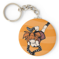 Pretty Teenage Girl Key Chain