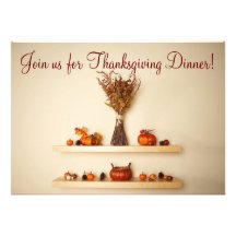 Pretty Thanksgiving Invitations