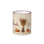 Pretty Thanksgiving Seasonal Decorations Mugs