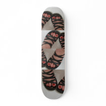 Pretty Toes Red Polish Skateboard